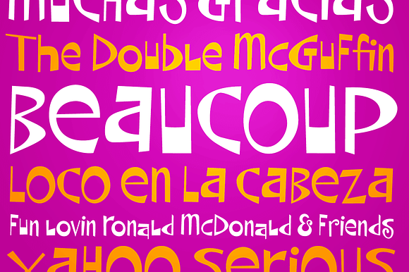 Beaucoup in Display Fonts - product preview 3
