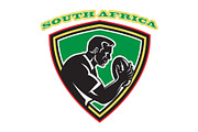 Rugby player South Africa shield