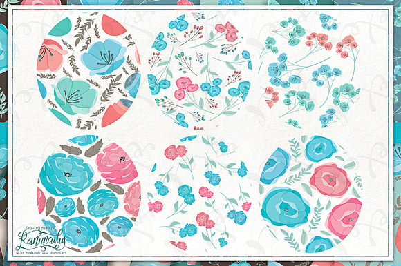 Ranunculus 01 - Seamless Patterns in Patterns - product preview 2