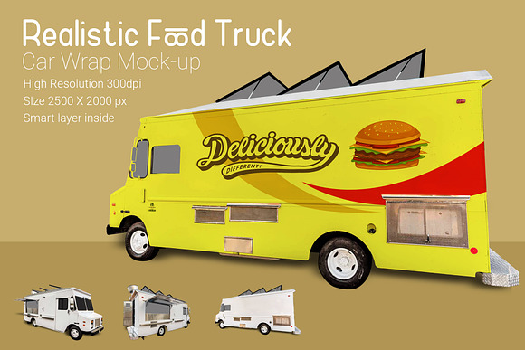 Food Truck Mock-Up in Branding Mockups - product preview 1