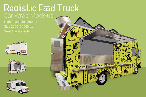 Food Truck Mock-Up in Branding Mockups - product preview 2