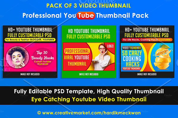 Professional Youtube Thumbnail Pack