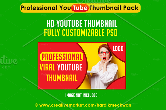 Professional Youtube Thumbnail Pack in YouTube Templates - product preview 2