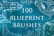 100 Blueprint Technology Brushes