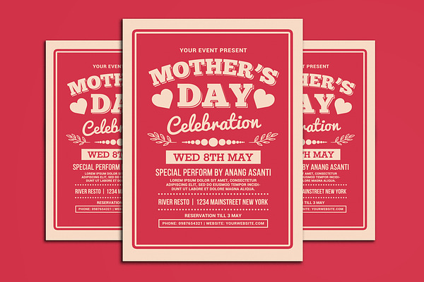 Mother's Day Celebration Typography