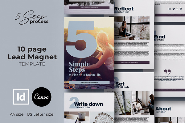 5 step process Lead Magnet Template