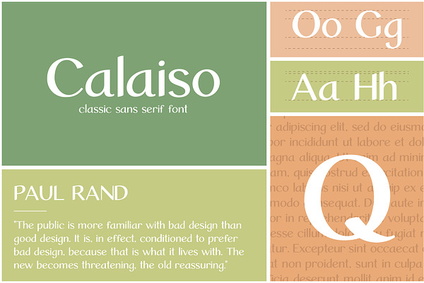 Calaiso — Modern Sans Serif Font