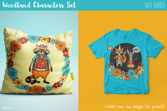 Woodland Creatures Character Creator in Illustrations - product preview 7