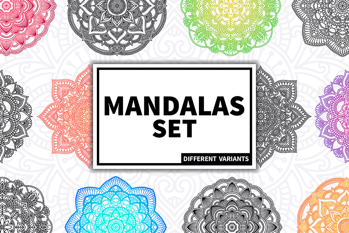Mandalas set in Illustrations - product preview 8