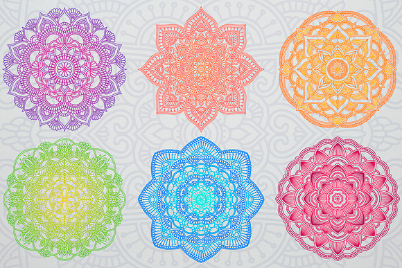 Mandalas set in Illustrations - product preview 1