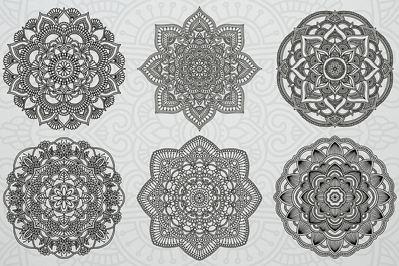 Mandalas set in Illustrations - product preview 2