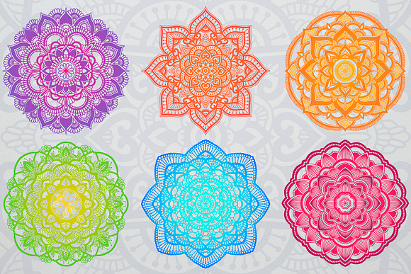 Mandalas set in Illustrations - product preview 3