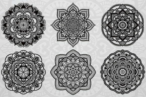 Mandalas set in Illustrations - product preview 4
