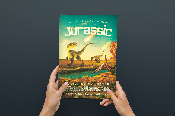 Jurassic - Flyer / Poster in Flyer Templates - product preview 4