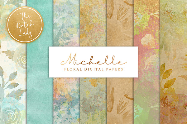 Floral Background & Paper - Michelle