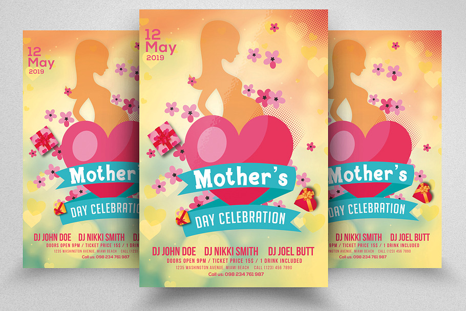 Mother's Day Celebration Flyer Temp in Flyer Templates - product preview 8