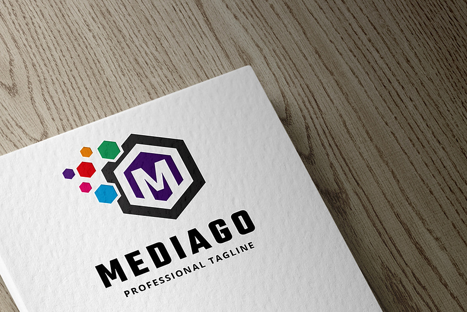 Mediago Letter M Logo in Logo Templates - product preview 8