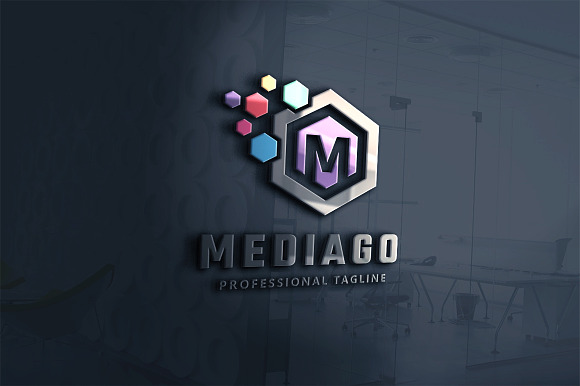 Mediago Letter M Logo in Logo Templates - product preview 1