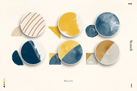 SCANDI | Watercolor Design Elements in Textures - product preview 6