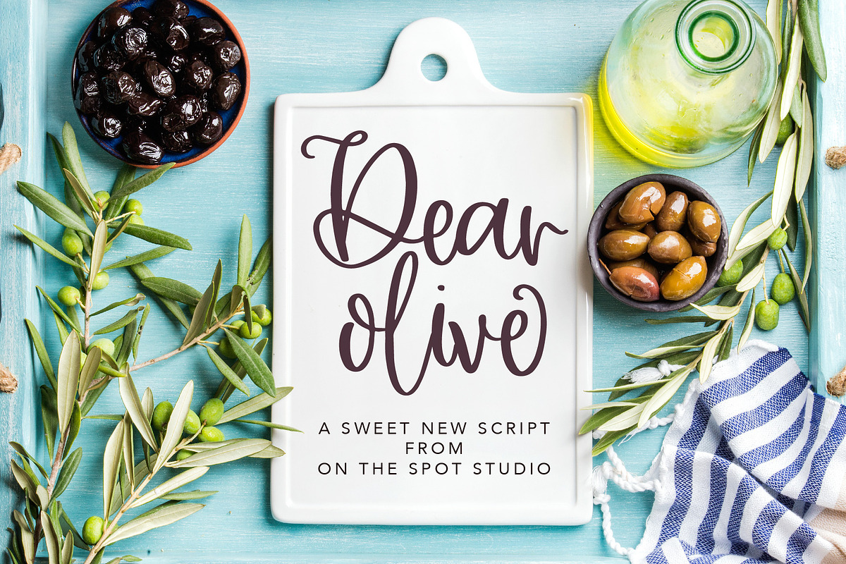 Dear Olive in Script Fonts - product preview 8