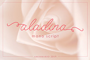 ALADINA | cute monoline script