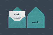 Envelope Business Card Mockup PSD
