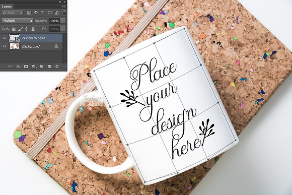 Coffee mug mockup flatlay eco photo in Product Mockups - product preview 1