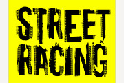 Street racing Lettering