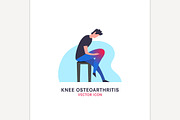 Knee osteoarthritis icon