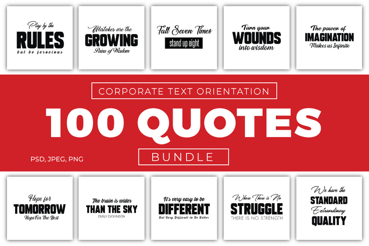 100 Corporate Quotes Bundle in Instagram Templates - product preview 8