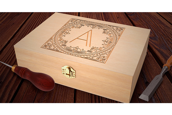 Wood Box Mockup in Mockup Templates - product preview 2