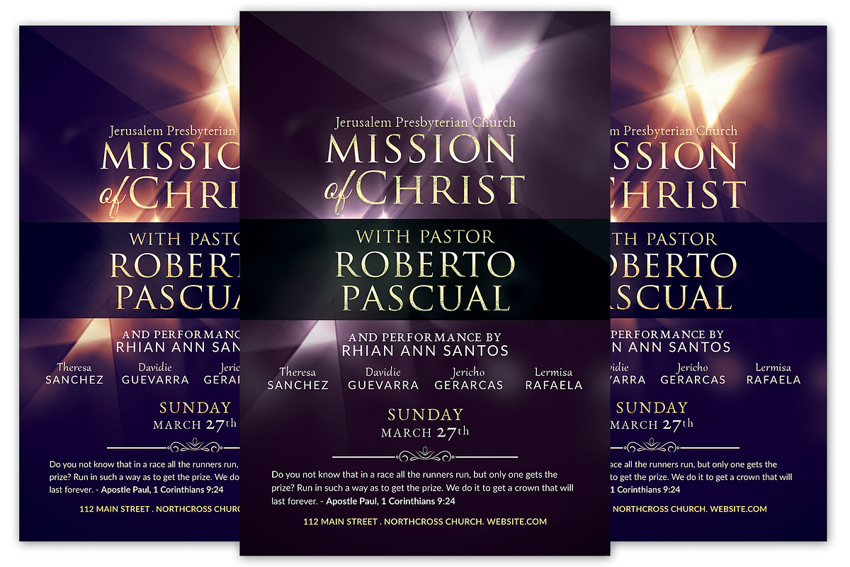 Mission of Christ Church Flyer in Flyer Templates - product preview 8