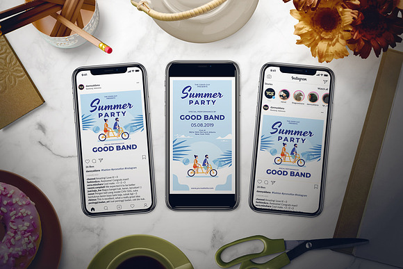 Summer Party Flyer Set in Flyer Templates - product preview 1