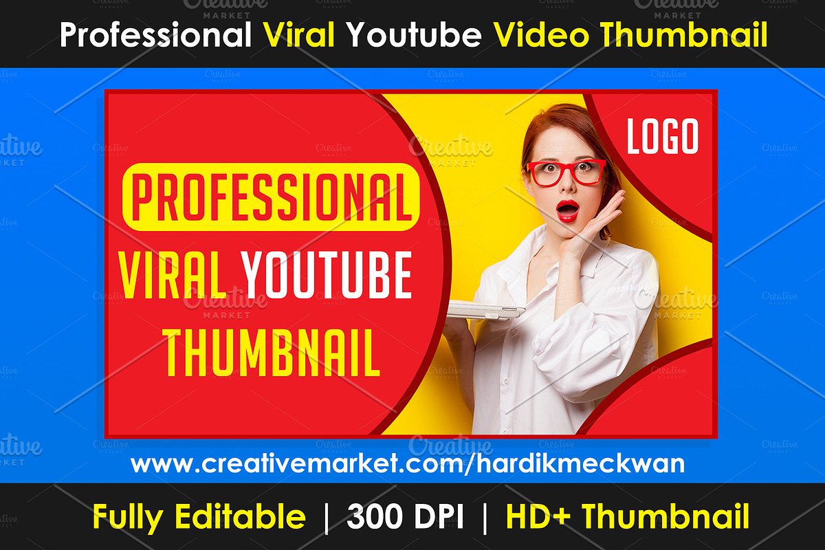 Pro Viral Youtube Video Thumbnail in YouTube Templates - product preview 8