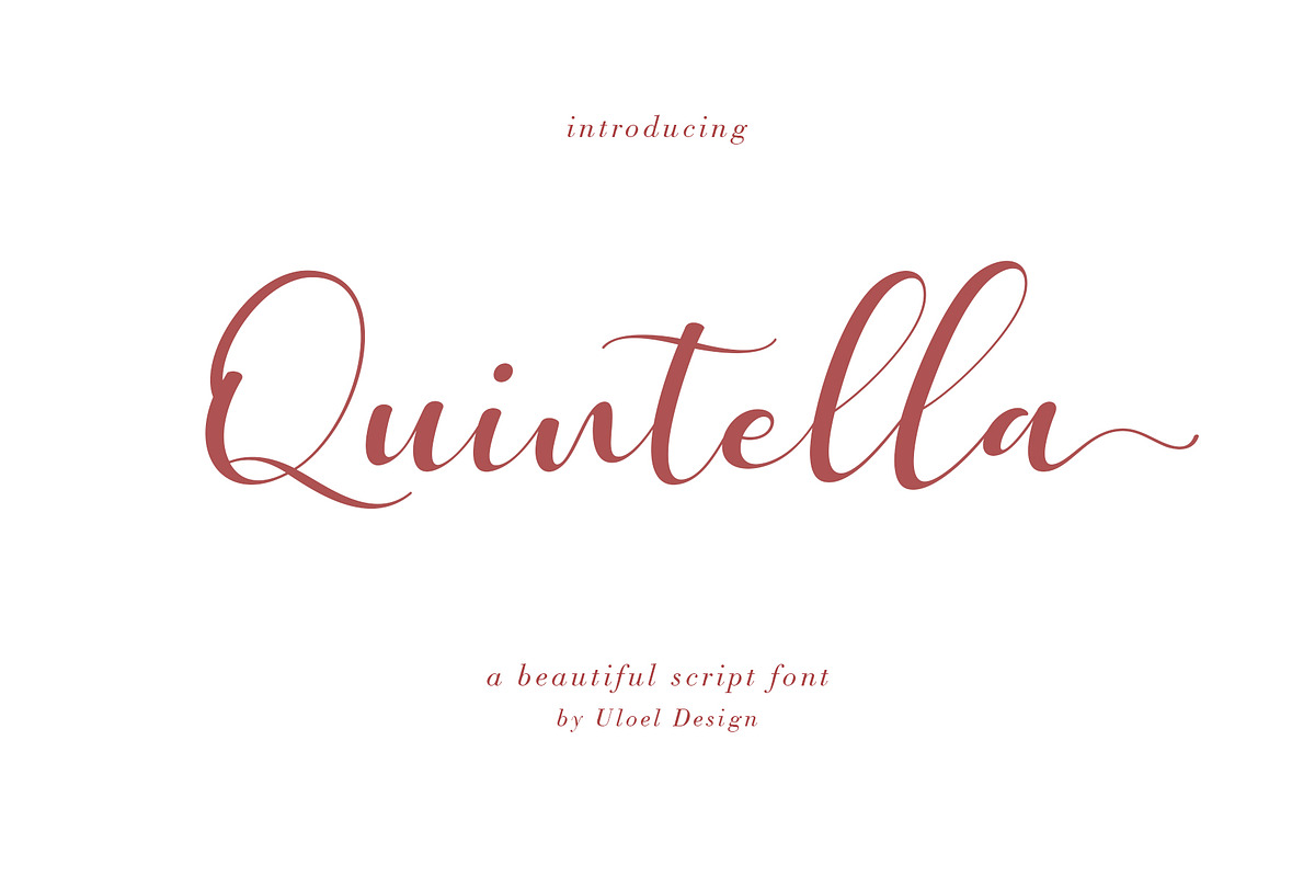 Quintella in Script Fonts - product preview 8