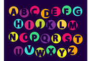 ABC Letters, Color Font Sample