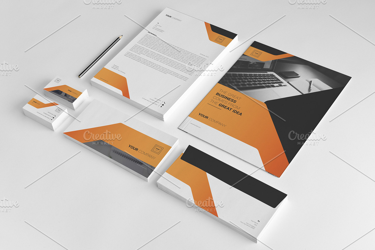 Corporate Identity Design V11 in Stationery Templates - product preview 8