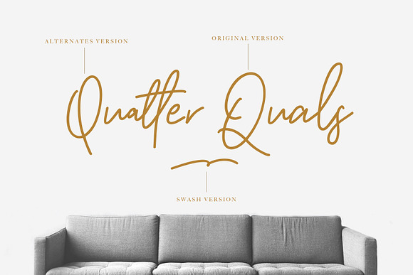 Qulliness Signature Font in Script Fonts - product preview 2