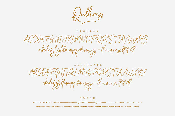 Qulliness Signature Font in Script Fonts - product preview 3