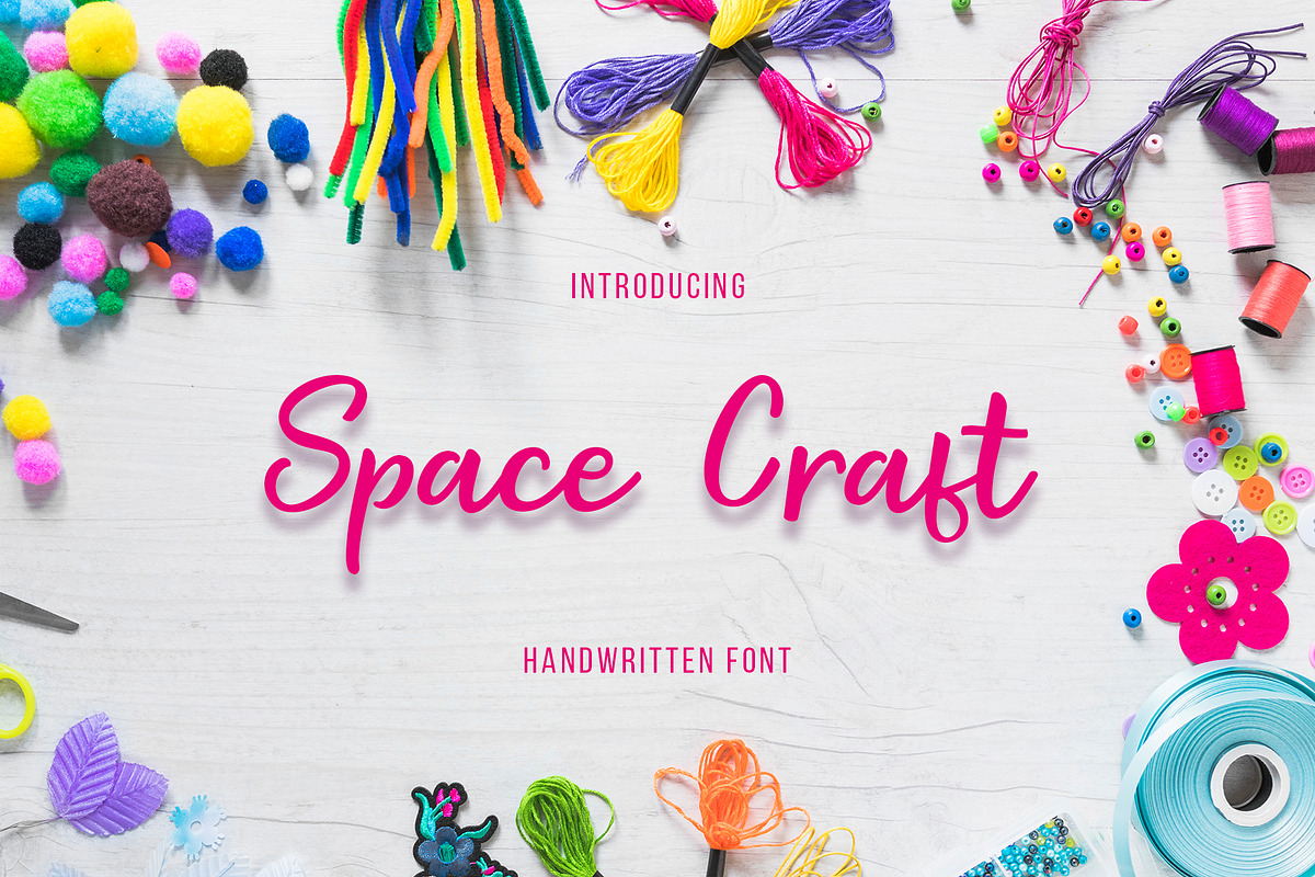 Space Craft in Script Fonts - product preview 8