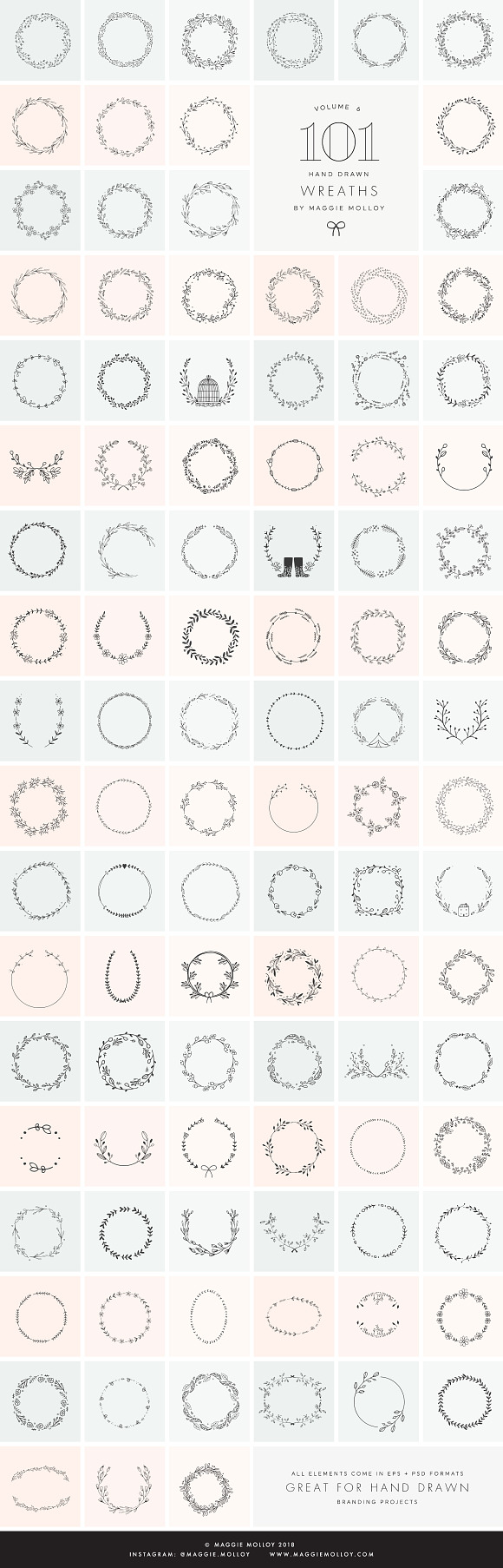404 Hand Drawn Logo Elements Vol 5-8 in Illustrations - product preview 3