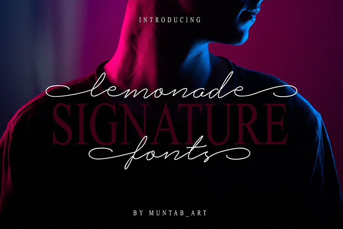 Lemonade Signature Font in Script Fonts - product preview 8