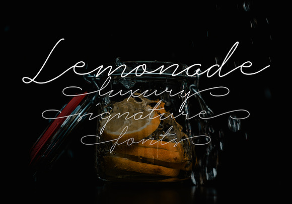 Lemonade Signature Font in Script Fonts - product preview 1