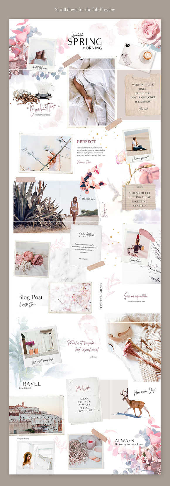 SPRING - Instagram Puzzle in Instagram Templates - product preview 2