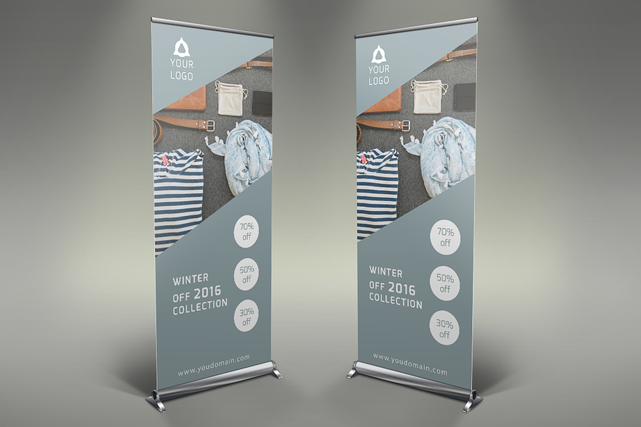 Fashion Style - Roll Up Banner in Presentation Templates - product preview 8