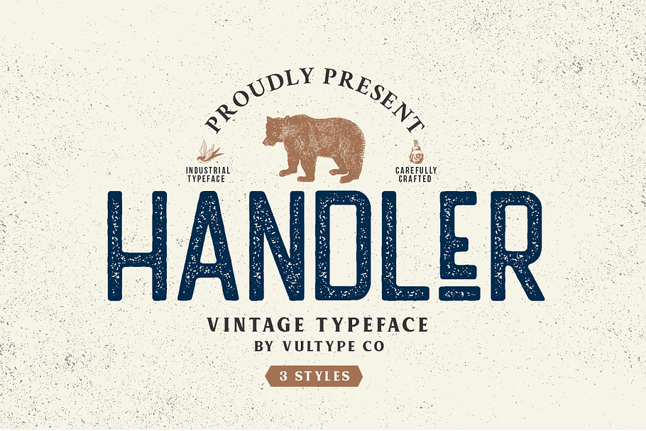 HANDLER - VINTAGE SANS SERIF in Vintage Fonts - product preview 8