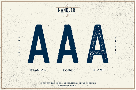 HANDLER - VINTAGE SANS SERIF in Vintage Fonts - product preview 6