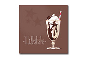Milkshake vector illustration
