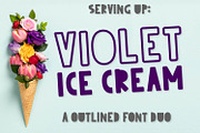 Violet Ice Cream - An Outlined Duo