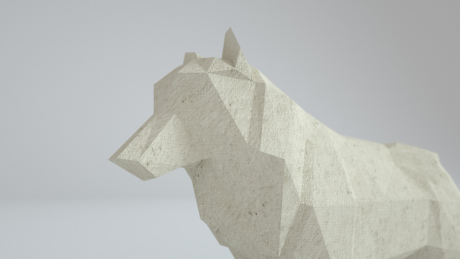 Low Poly Paper Wolves in Animals - product preview 6